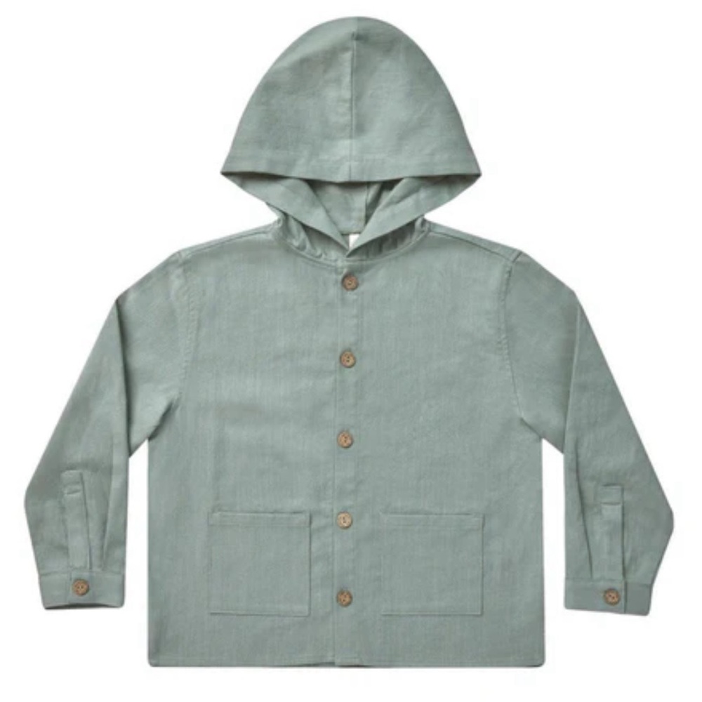 Rylee + Cru hooded over shirt